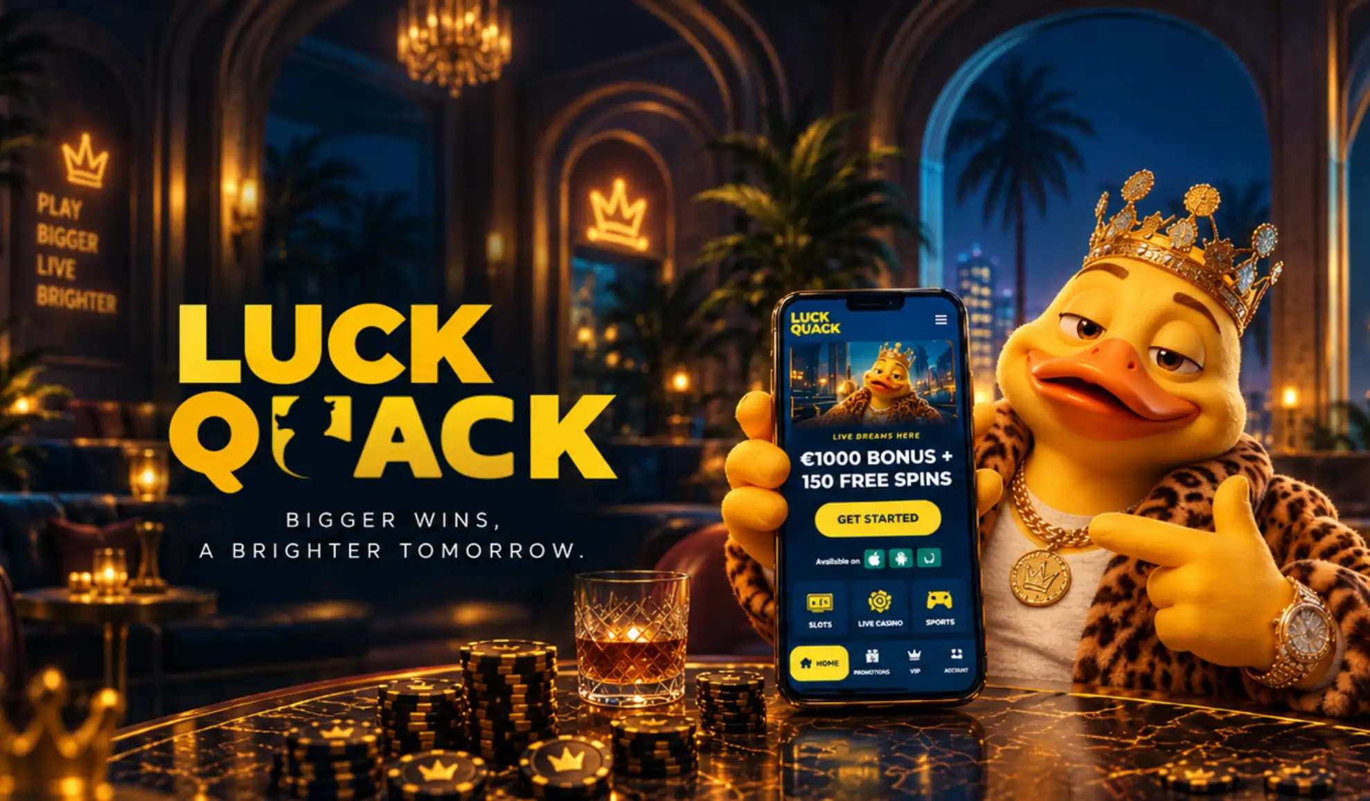 LuckQuack Casino App-schermafbeelding